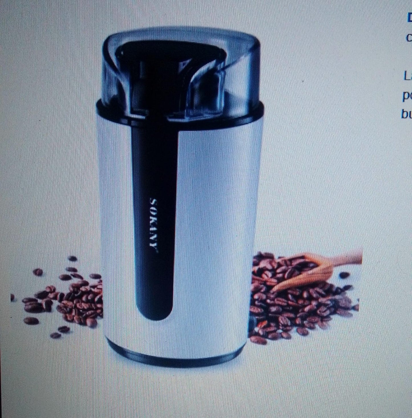 Molinillo de Café y Granos Eléctrico Sokany