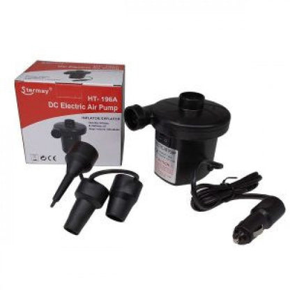 BOMBA DE AIRE PARA INFLAR COLCHONES/SOFA CONECTOR A CARRO (48 UND X CAJA)