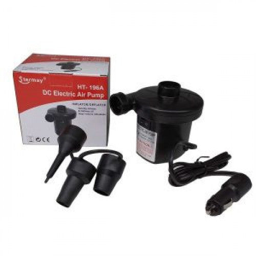 BOMBA DE AIRE PARA INFLAR COLCHONES/SOFA CONECTOR A CARRO (48 UND X CAJA)