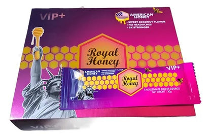 Miel De Malasia Real 10 sobres Vip Americana De 20gramos Sabor Coco estimulante sexual
