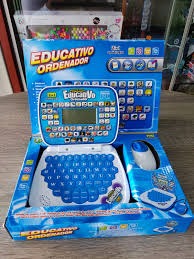 COMPUTADOR EDUCATIVO ROSADO Y Azules