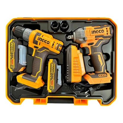 SET DE TALADRO Y TALADRO DE IMPACTO 2 BATERIAS MQ68