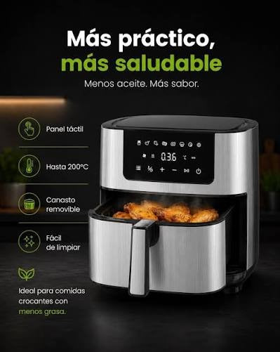 Freidora de 9 litros con pantalla táctil Inlec