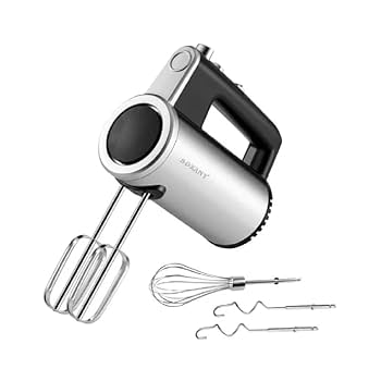 Batidora de mano Sokany 5 velocidades, con accesorios.
